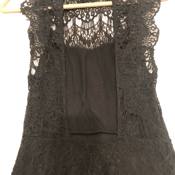 Free People: Black lace dress : XS - Picture 5 of 6